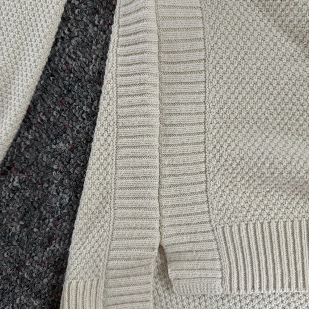 Madewell womens Pickford Cream Crewneck Pullover knit Sweater size medium - Picture 8 of 8